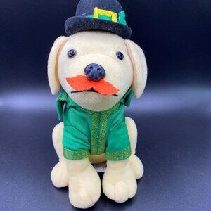Raising Cane's St. Patrick's Day Puppy Plush Stuffed Animal Limited Edition 2020